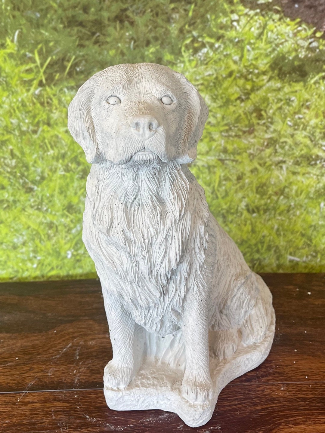 Labrador Garden Statue Sterling Statuary Handmade Solid Concrete Garden