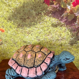 Concrete turtle statue