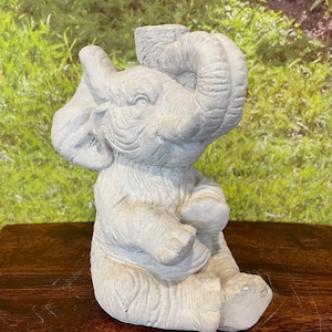 Elephant Statue - Sterling Statuary | Handmade brand new solid concrete outdoor garden decor sculpture |