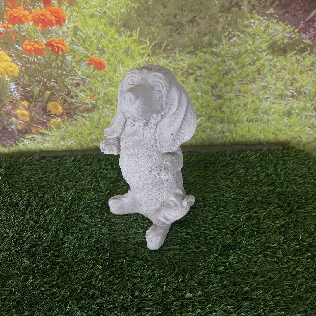 Standing Dachshund weiner Dog Garden Statue Sterling Statuary Handmade
