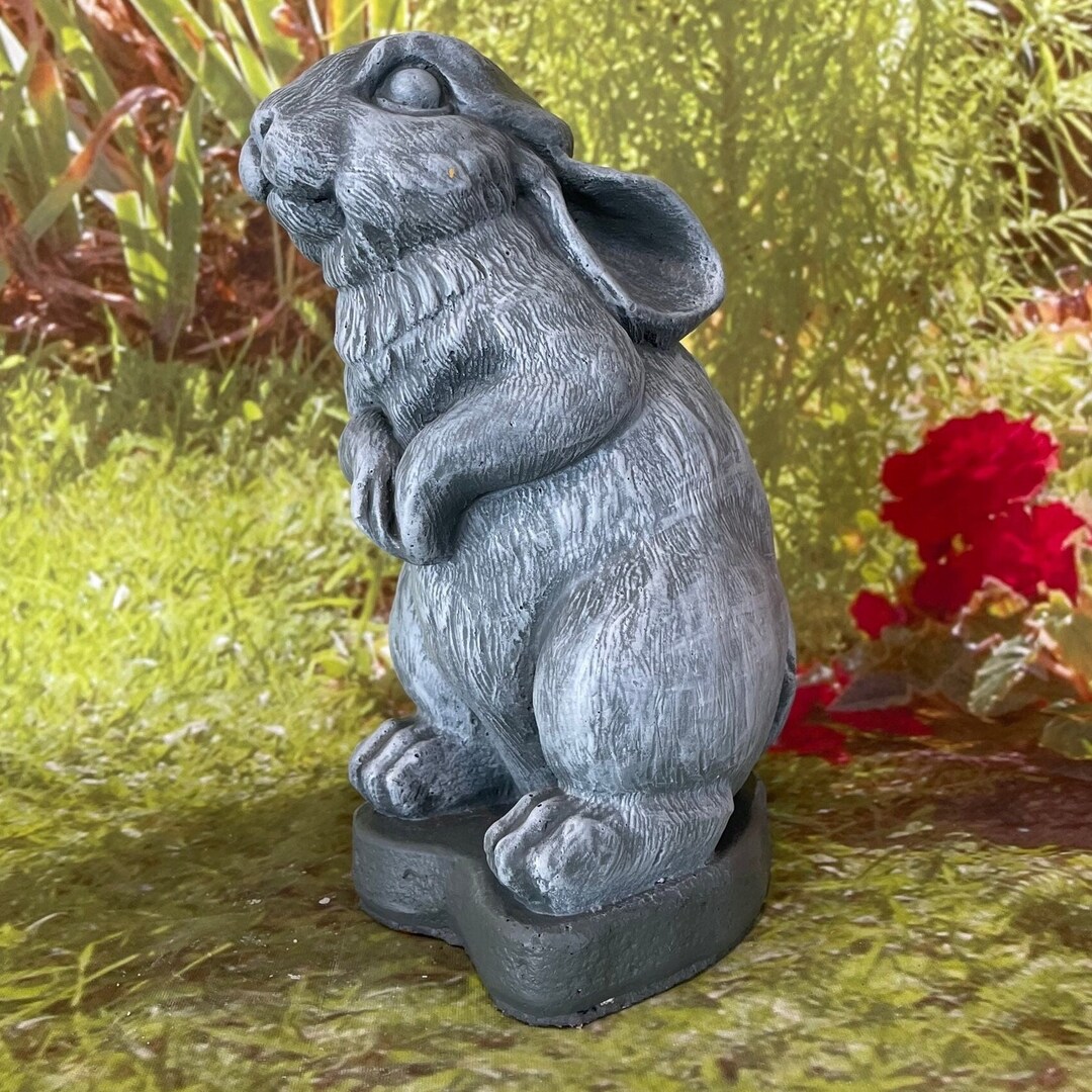 Standing Bunny Statue Sterling Statuary Handmade Brand New Solid