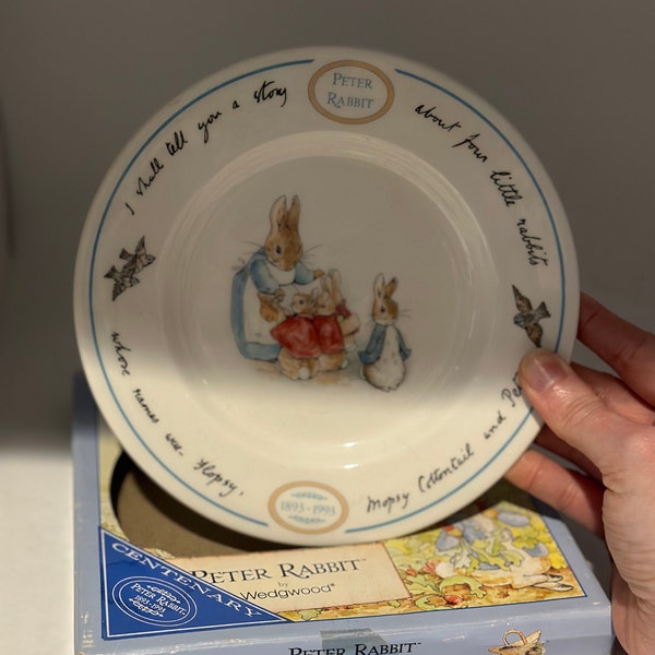 Vintage Peter Rabbit Centenary Plate, Wedgwood