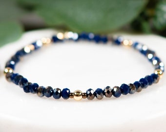 14k Gold Filled Glass Beaded Bracelets