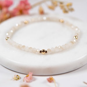 14k Gold filled Glass Beaded Bracelets