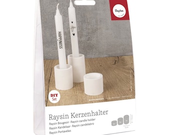 Rayher craft pack candle holder, candle holder, complete set perfect for the first start in your creativity