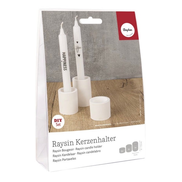 Rayher Bastelpackung Kerzenhalter, Kerzenständer, komplett Set perfekt zum ersten Start in deine Kreativität