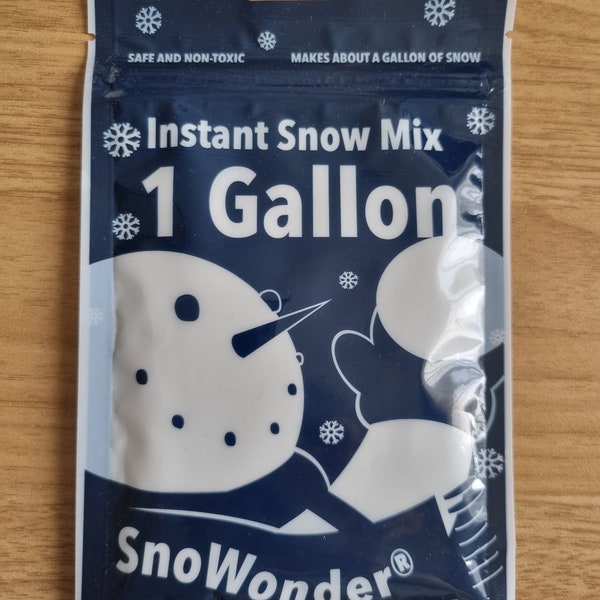 SnoWonder Instant Snow Artificial Snow Faux Snow for Christmas crafts card making decorations Perfect for slime making Made in USA Original
