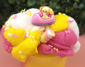 Dodgem Cloud slime fluffy drizzly slime marshmallow buttercream  scented slime fun texture UK seller birthday gift present toy