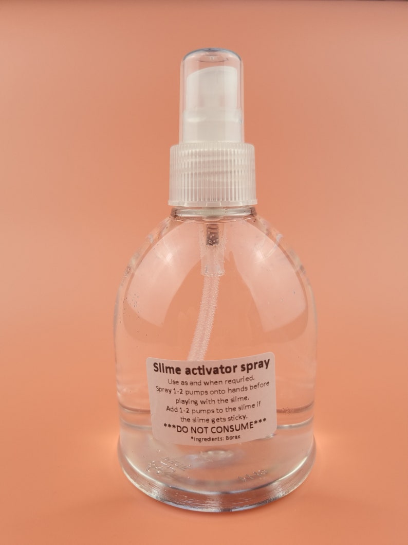 Slime premixed ready to use activator spray 250ml in refillable bottle image 1