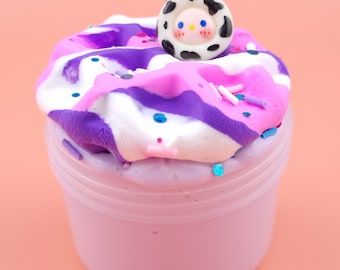 Moo-Berry Waffle DIY clay slime soft slime Berry Fluffcake scented slime fun texture UK seller, Birthday gift present toy