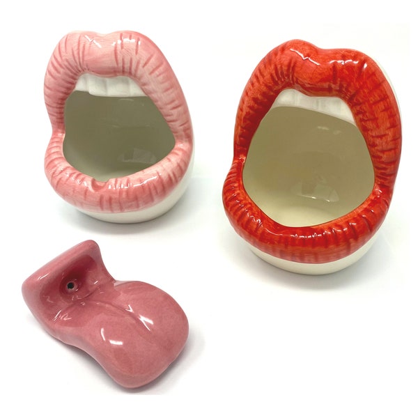 Tongue Pipe and Mouth Ashtray Etsy