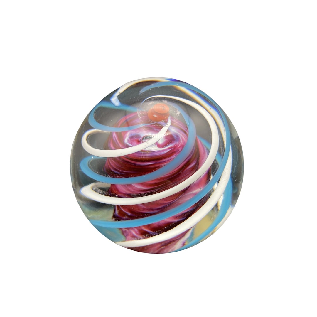 1991 Fire Island Glass Studio Paperweight Etsy