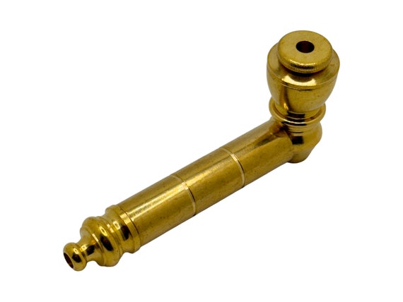 brass tobacco pipe Unfinished Brass Smoking Pipe | Metal Straight Pipe Hand Pipe