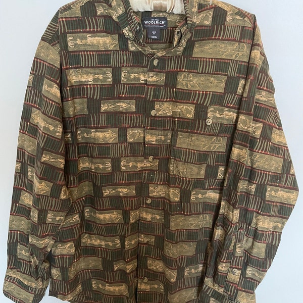 Vintage Woolrich Men's Button Down (M)