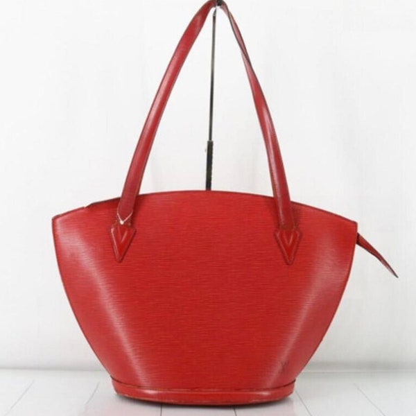 Vintage Louis Vuitton Red Epi Leather Saint Jacques Tote