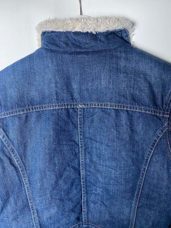 Vintage Levi's Sherpa-Lined Denim Jacket – Size L… - image 10
