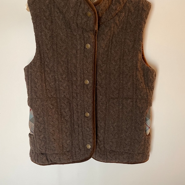 Vintage Pendleton Women's Plaid Wool Vest (S)