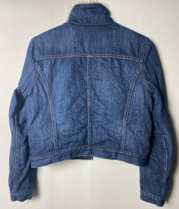 Vintage Levi's Sherpa-Lined Denim Jacket – Size L… - image 6