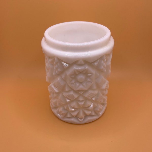 Small Milk Glass Jar (lid not included)