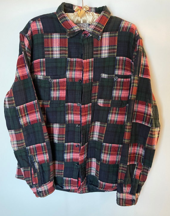 Vintage J. Crew Double Brushed Plaid Mid-Weight Fl