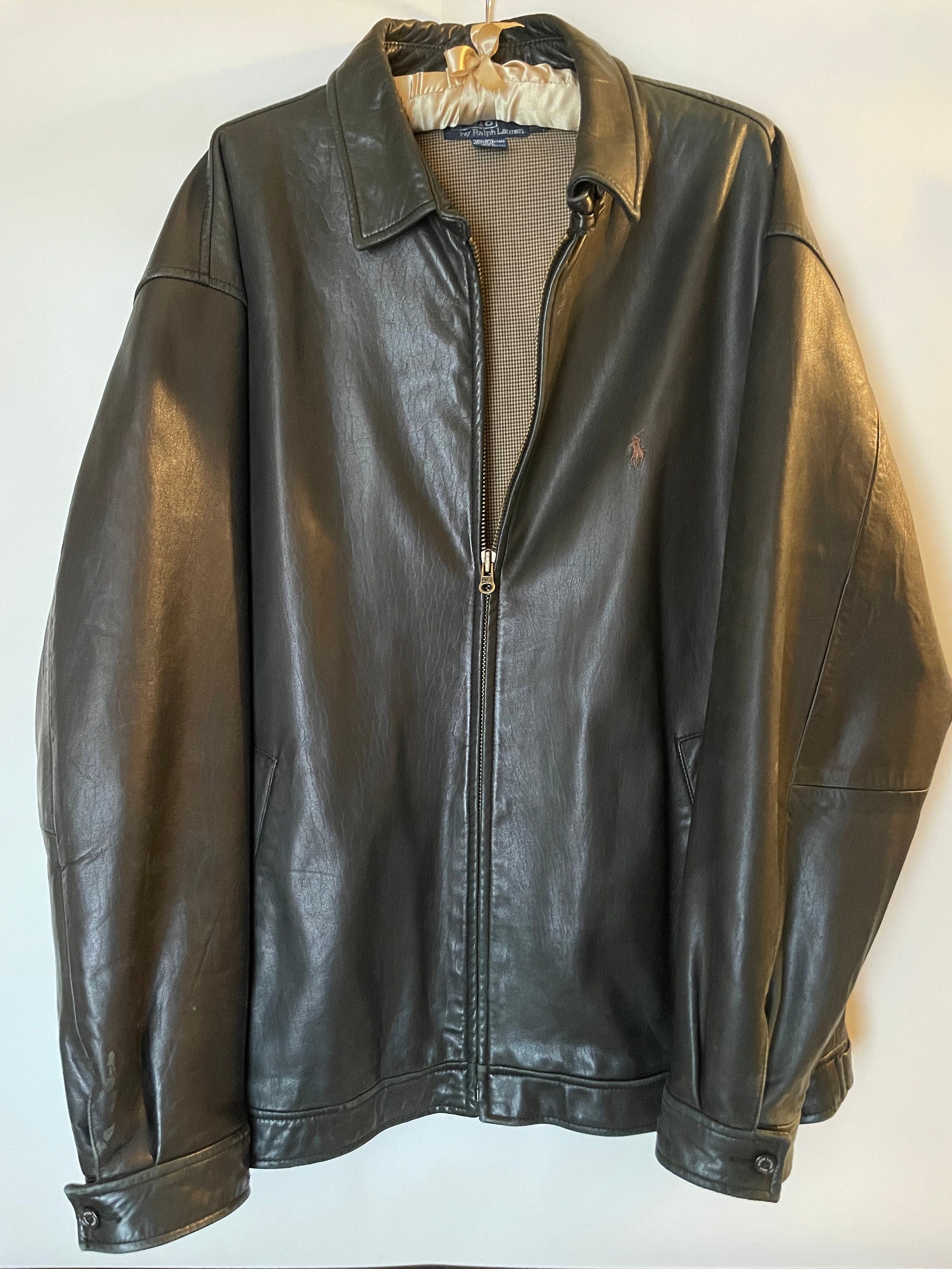 Ralph lauren vintage leather deals jacket