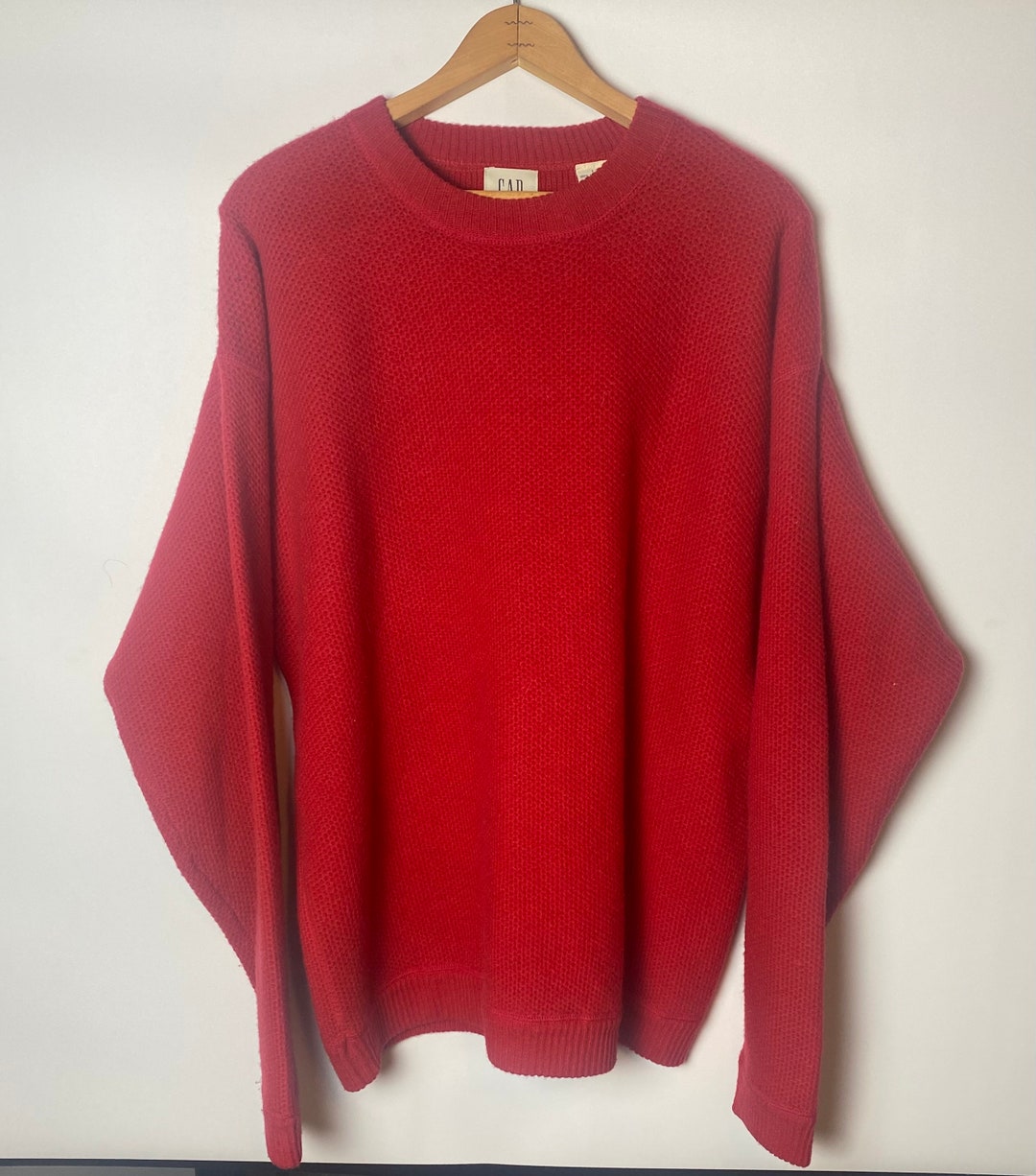 Vintage Mens Gap 100 Lambswool Sweater Etsy