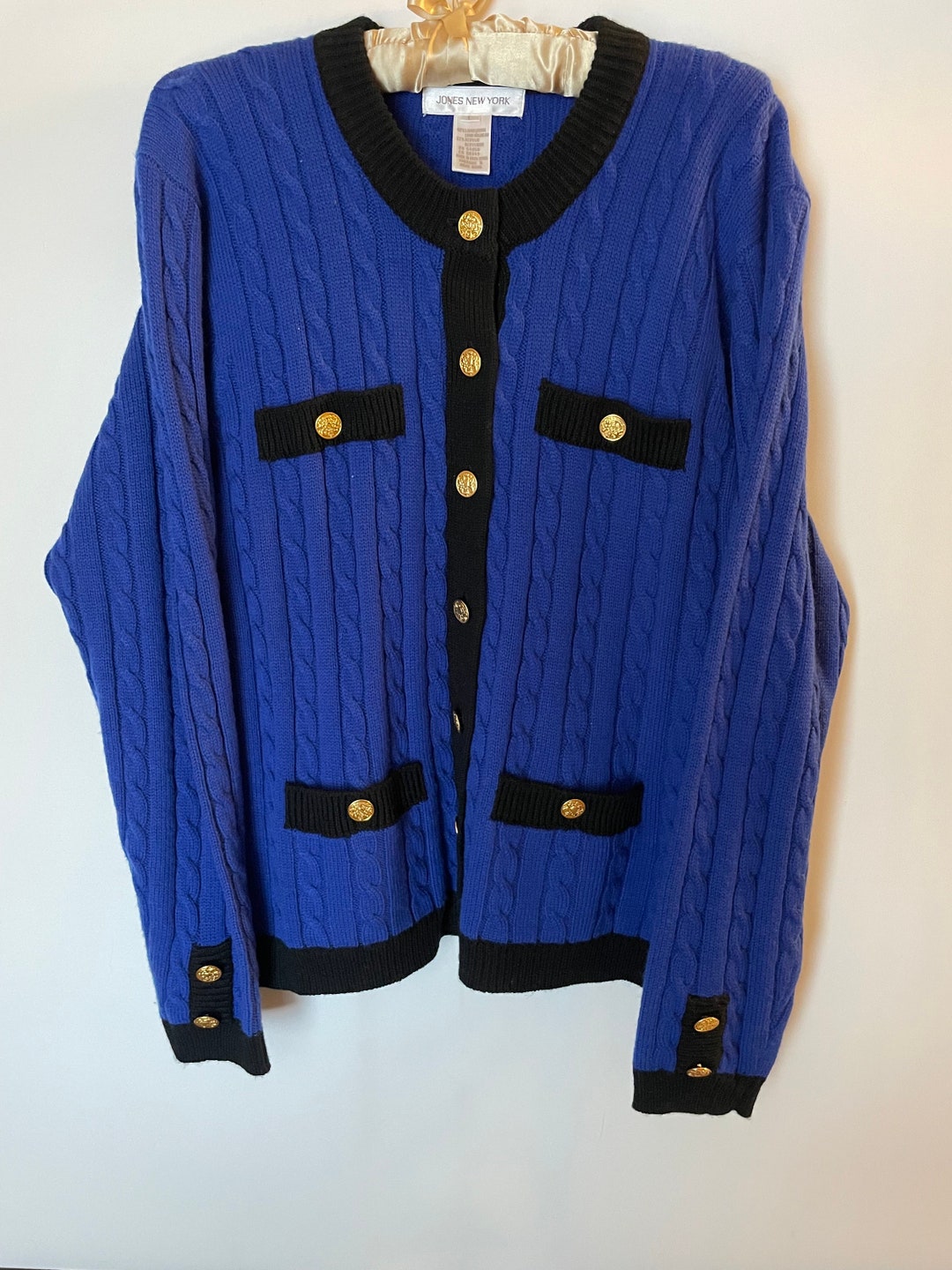 Vintage Jones New York Women's Cardigan L Etsy