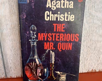 Agatha Christie The Mysterious Mr Quin Vintage Dell Paperback 1964