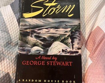 Tempête, roman de George Stewart, roman de fiction vintage de 1941