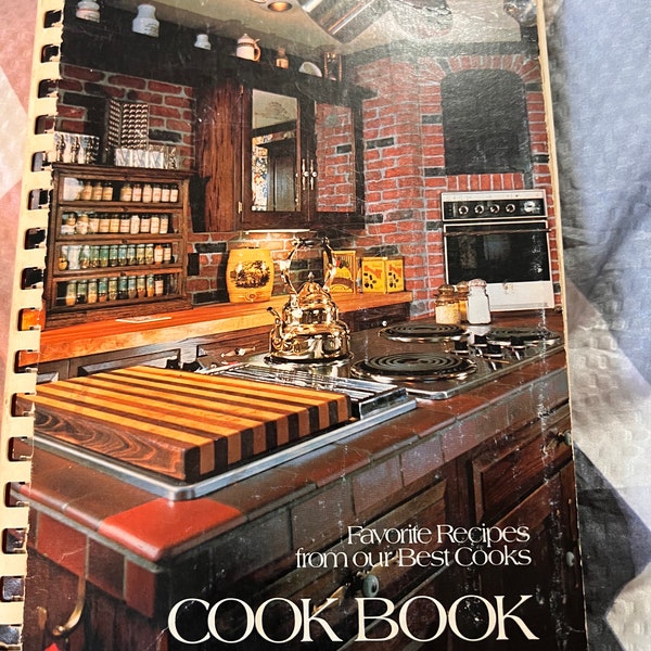 Favorite Recipes from our Best Cooks Cookbook, 1981 Christ Lutheran Church, Hammond Indiana Vintage Spiral Community style Cookbook