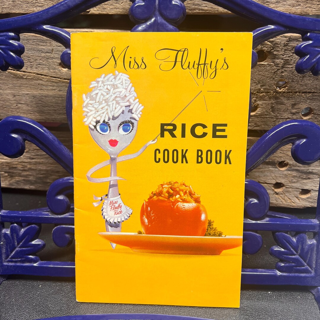 Miss Fluffy's Rice Cookbook, 1960's Vintage Recipe Pamphlet Advertising ...