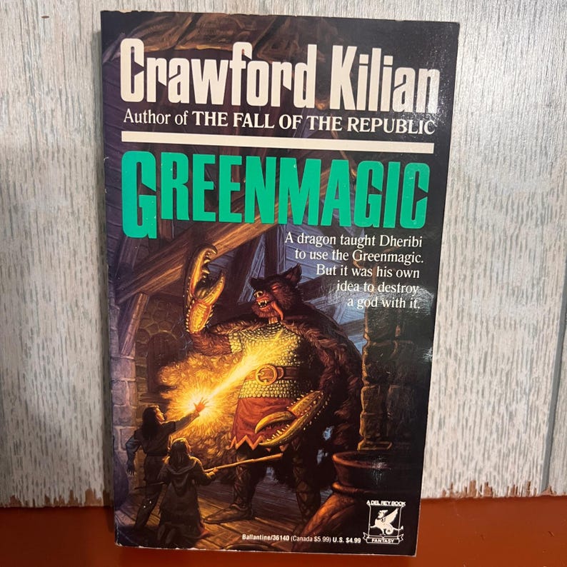 Greenmagic Crawford Kilian First Edition 1992 Fantasy Paperback Del Rey Book image 1