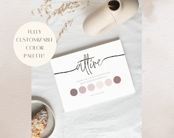 Wedding Attire Card Template, Neutral Wedding Color Palette Insert, Guest Dress Code Insert Card, Wedding Mood Board for Guest Classic