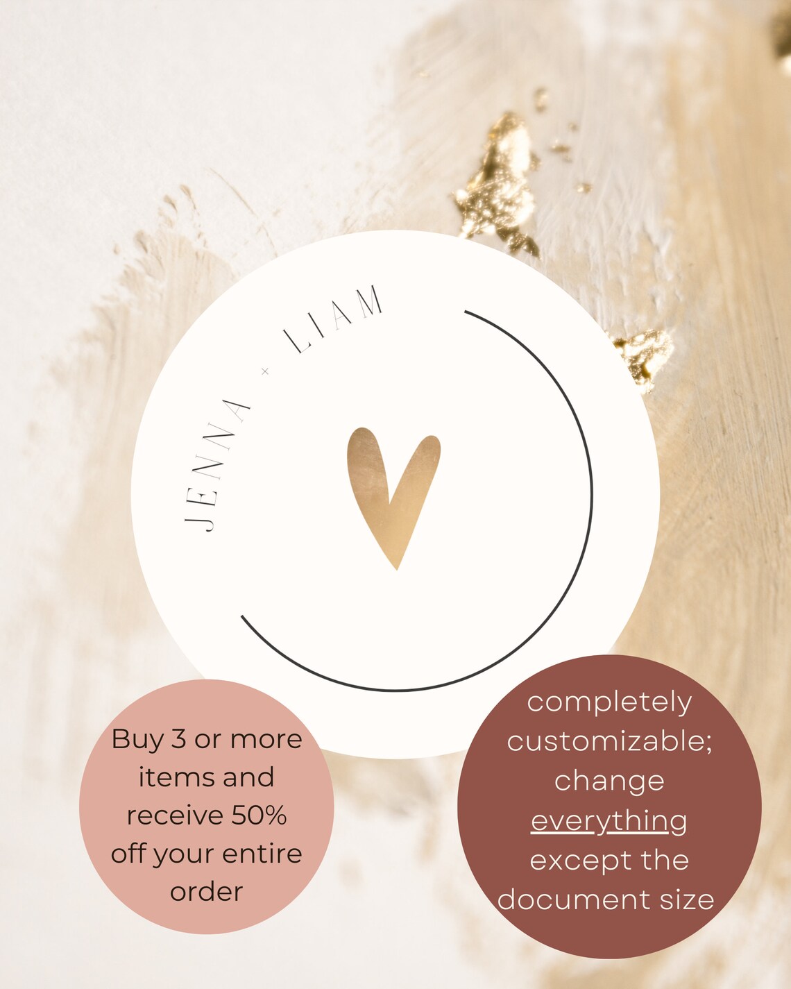 Editable Wedding Invitation Sticker Thank You Tag Template - Etsy