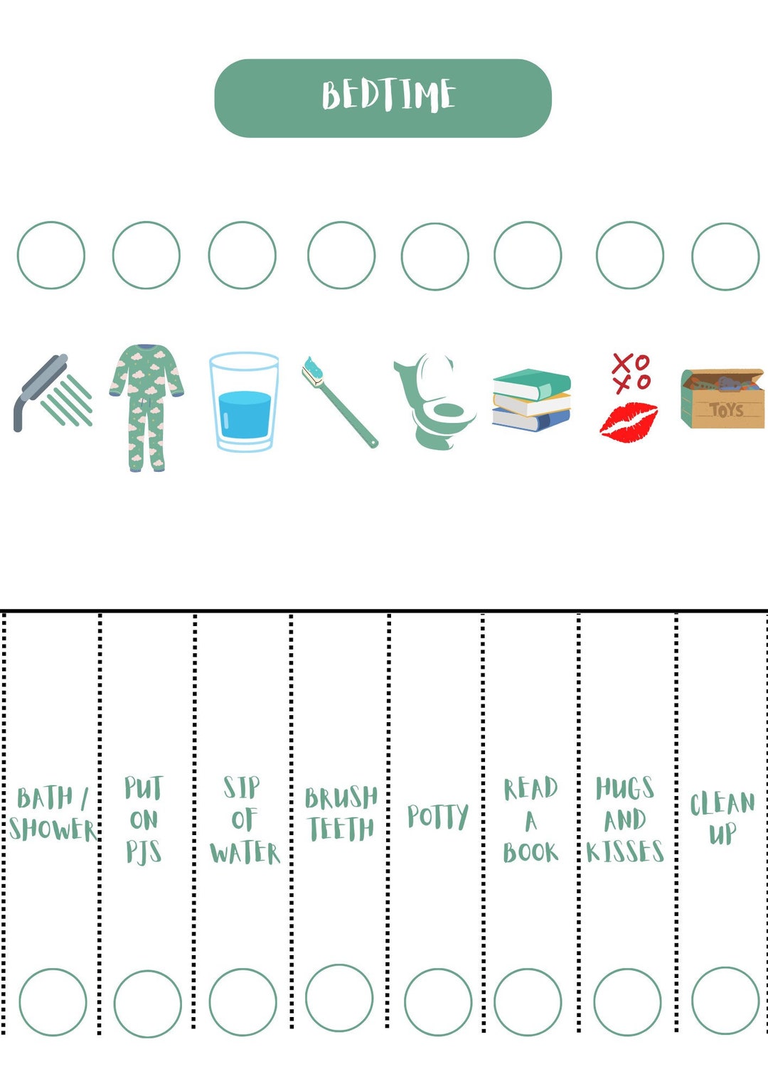 bedtime-routine-chart-english-etsy