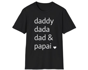Daddy, Dada, Dad & Papai T -Shirt, Brazil Tee, Brazilian T-Shirt, Brazil Gifts, Women Shirt