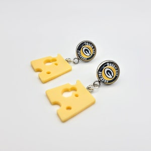 Cheese-head Earrings, Collection, Game Day Football Fashion