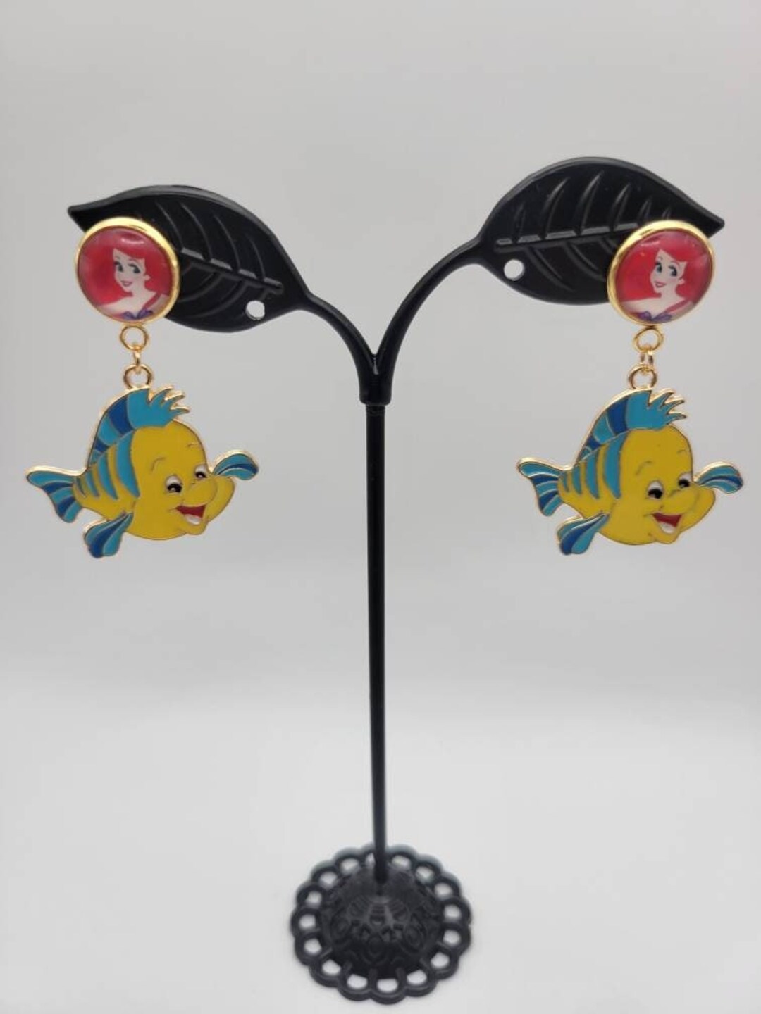 Ariel and Flounder Inspired Stud Fashion Earring Collection Etsy