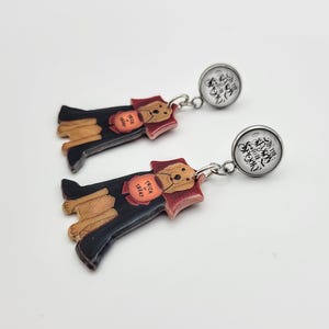 Halloween Vampire Earrings, Collection, Spooky Gnome, Tie Dye Ouija Planchette & Wicked Witch, Holiday Fashion