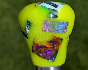 Pomo de palanca de cambios - Kiiro Amarillo / Chaos - Rosca universal (LEER DESCRIPCIÓN)