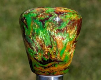 Perilla de cambio - Verde hierba / Oro olímpico / Breen - Rosca universal (LEER DESCRIPCIÓN)