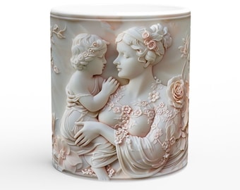 3D Keramiktasse (Muttertagsgeschenk)