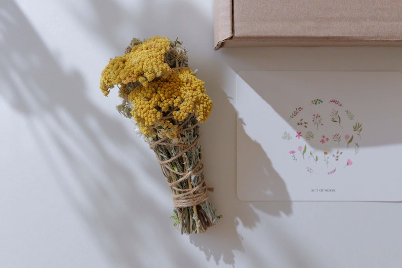 Fall Harvest Smudge Stick White Sage Alternative Smudge With Golden