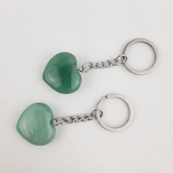 Porte clés coeur Chance en Aventurine