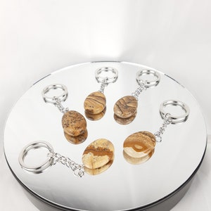 Landscape Jasper key ring