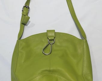 Etienne Aigner Green Leather Shoulder Bag