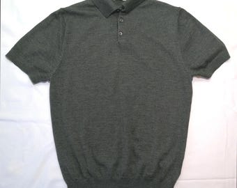 Suitsupply Merino Wool Short Sleeve Polo