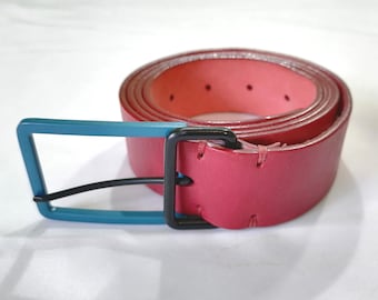 ディーゼル ピンク レザーベルト Only the Brave ツールドデザイン