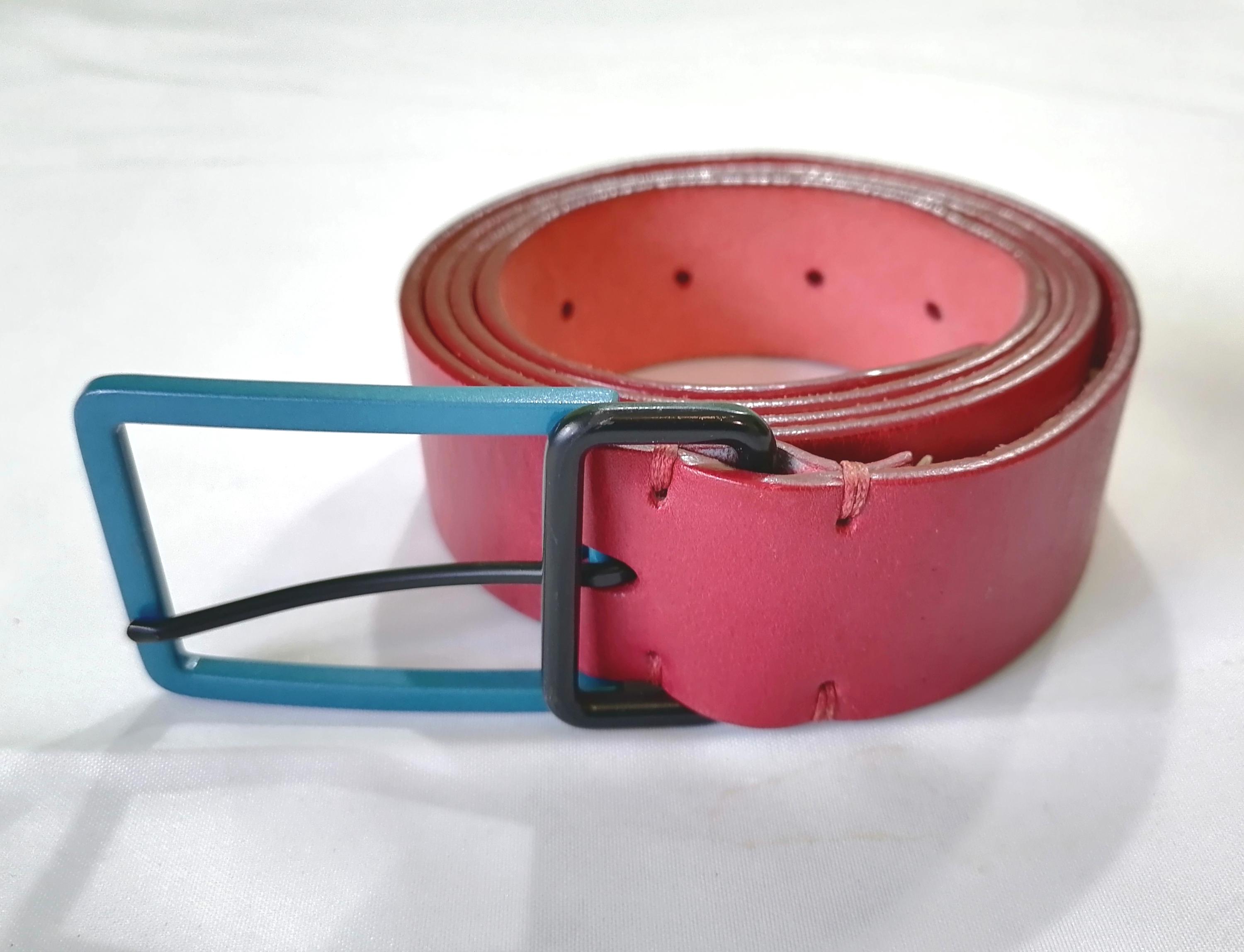 ディーゼル ピンク レザーベルト Only the Brave ツールドデザイン