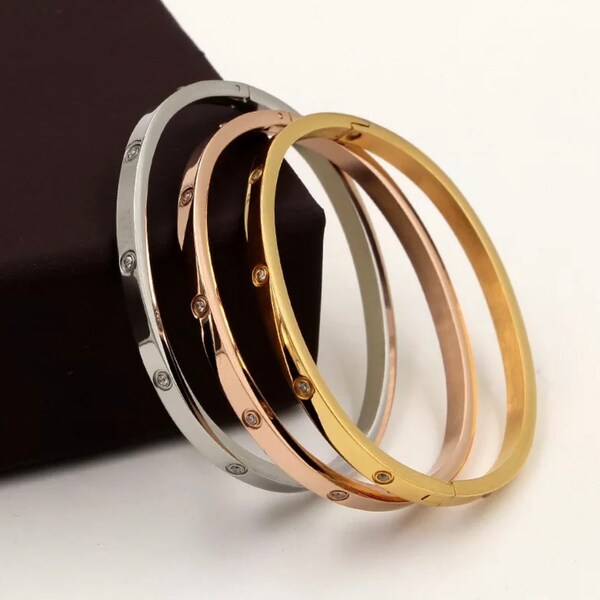 Stainless Steel Bangle Etsy